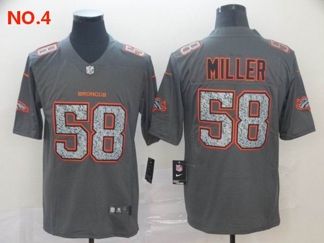 Men's Denver Broncos 58 Von Miller Jersey NO.4 ;